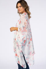 PinkBlush White Floral Cover Up