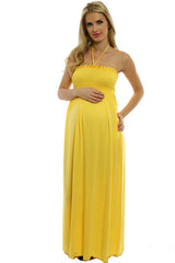 Yellow Maxi Maternity Dress