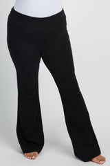 Black Foldover Plus Lounge Pants