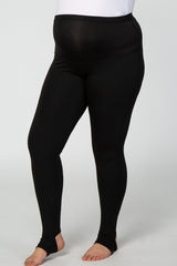 PinkBlush Black Maternity Active Stirrup Leggings