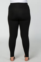 PinkBlush Black Maternity Active Stirrup Leggings