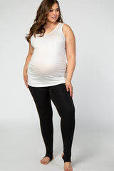 PinkBlush Black Maternity Active Stirrup Leggings