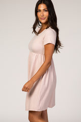 Pink Striped Babydoll Dress