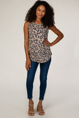 Mocha Animal Print Tank