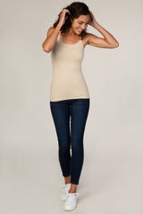 Beige Fitted Cami