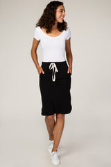 Black Drawstring Skirt