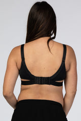 Hotmilk Defy Crop Black Nursing Bra