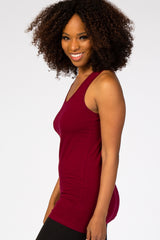 Dark Red Racerback Tank Top