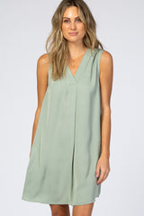 Mint Chiffon Sleeveless Dress