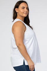 White Ladder Trim Plus Tank Top