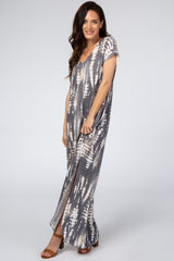 Charcoal Tie Dye Maxi Dress