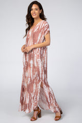 Mauve Tie Dye Maxi Dress