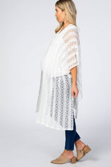 Ivory Lace Dolman Maternity Cover Up