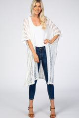 Ivory Lace Dolman Maternity Cover Up