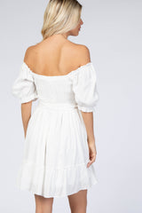 White Smocked Dress