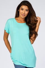 Mint Ribbed Top