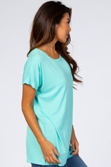 Mint Ribbed Top