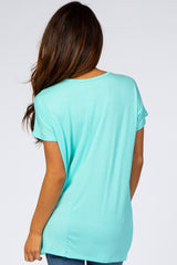 Mint Ribbed Top