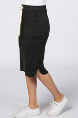 Charcoal Drawstring Skirt