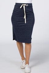 Navy Drawstring Skirt