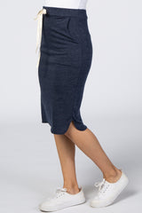 Navy Drawstring Skirt