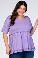 Lavender Tiered Plus Top