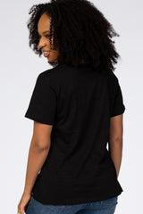 Black Short Sleeve Top