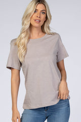 Grey Short Sleeve Top