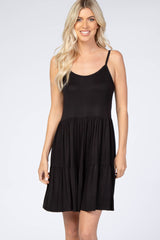 Black Tiered Tank Dress