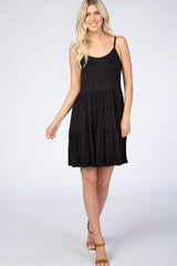 Black Tiered Tank Dress