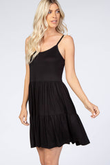 Black Tiered Tank Dress