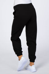 Black Basic Maternity Sweatpants