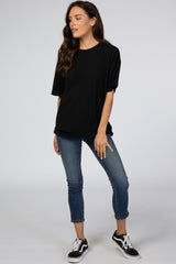 Black Basic Short Sleeve Tee