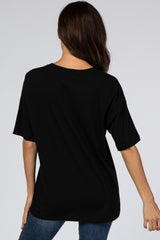 Black Basic Short Sleeve Tee