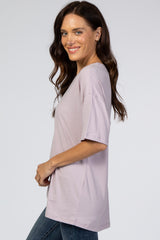 Lavender Basic Short Sleeve Tee