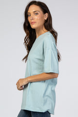 Light Blue Basic Short Sleeve Tee