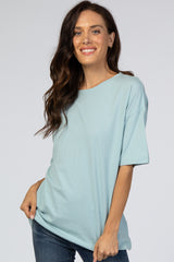 Light Blue Basic Short Sleeve Tee