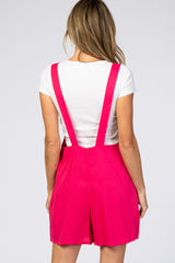 Fuchsia Short Overalls