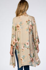 Taupe Floral Maternity Cover Up