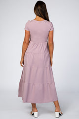 Lavender Tiered Midi Dress