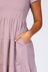 Lavender Tiered Midi Dress