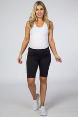 Charcoal Basic Maternity Bike Short