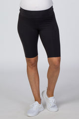 Charcoal Basic Maternity Bike Short