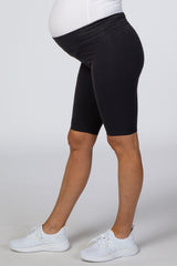 Charcoal Basic Maternity Bike Short