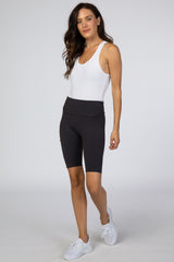 Charcoal Basic Maternity Bike Short