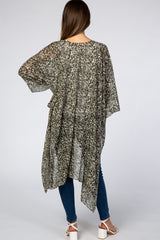 Olive Animal Print Maternity Cover Up