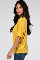 Mustard Button Front Tunic