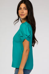 Jade Puff Sleeve Top