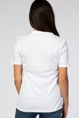 White Mama Short Sleeve Top