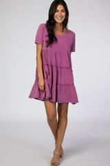 Violet Tiered Mini Dress